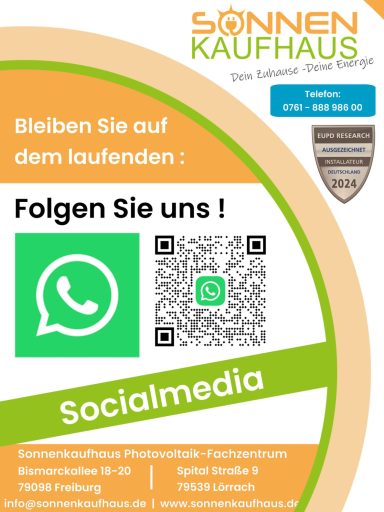 Sonnenkaufhaus Kanal bei WhatsApp