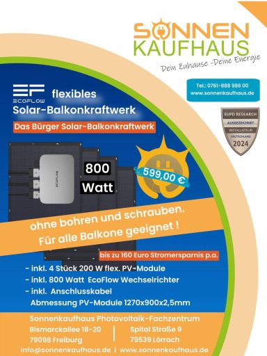 Bürger Solar Balkonkraftwerk vom Sonnenkaufhaus