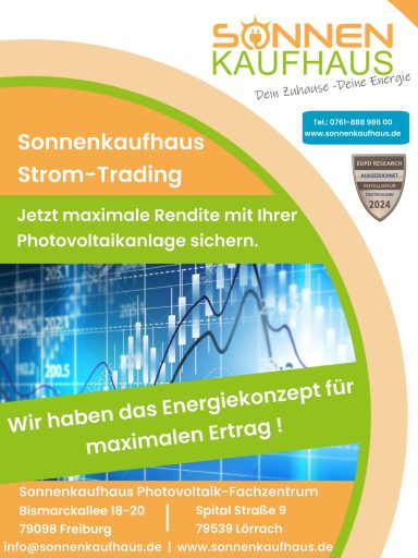 Strom Trading im Sonnenkaufhaus Photovoltaik Fachzentrum