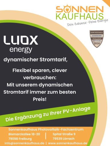 LUOX Energy dynamischer Stromtarif und Direktstromvermarktung