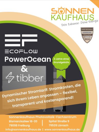 Tibber dynamischer Stromtarif und EcoFlow PowerOcean