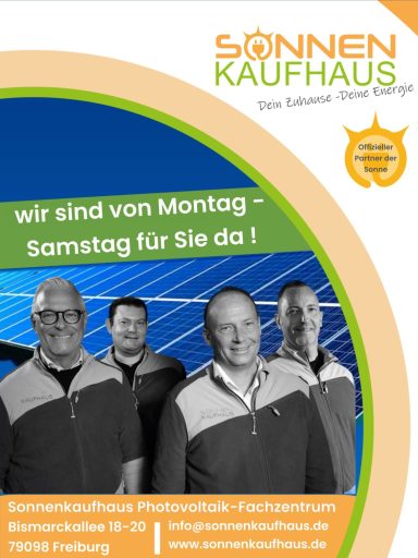 Sonnenkaufhaus Team 6 Tage die Woche für Sie da