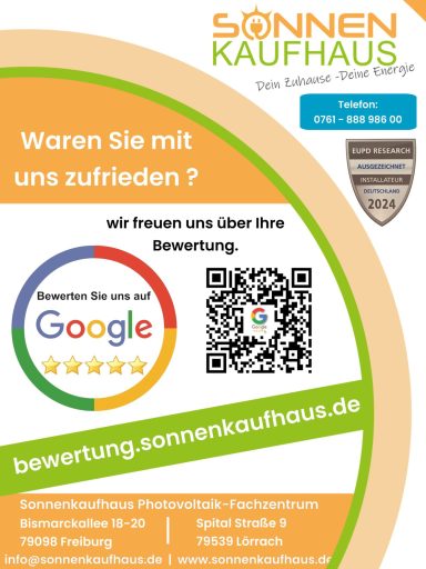 Sonnenkaufhaus auf Google bewerten